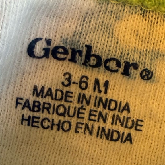 Gerber Animal Print Bodysuit with Green Accents - Picture 2 of 4